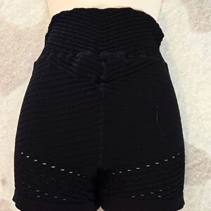 Free People movement textured running bike shorts high waist 🆕 XS/S